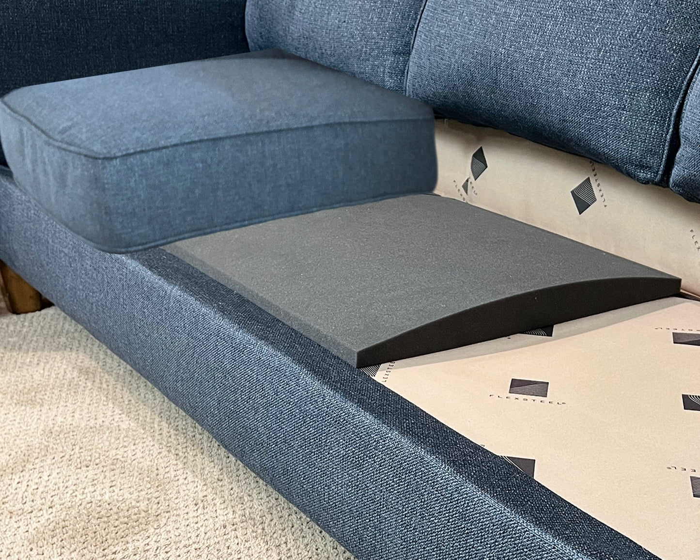Stratiform Couch Cushion Support for Sagging Sofa Original Curve (Set of 2), Firm 20x20x2” High-Density Foam Couch Repair Pads, Seat Saver for Sofas, Sectionals & Chairs, Made in USA