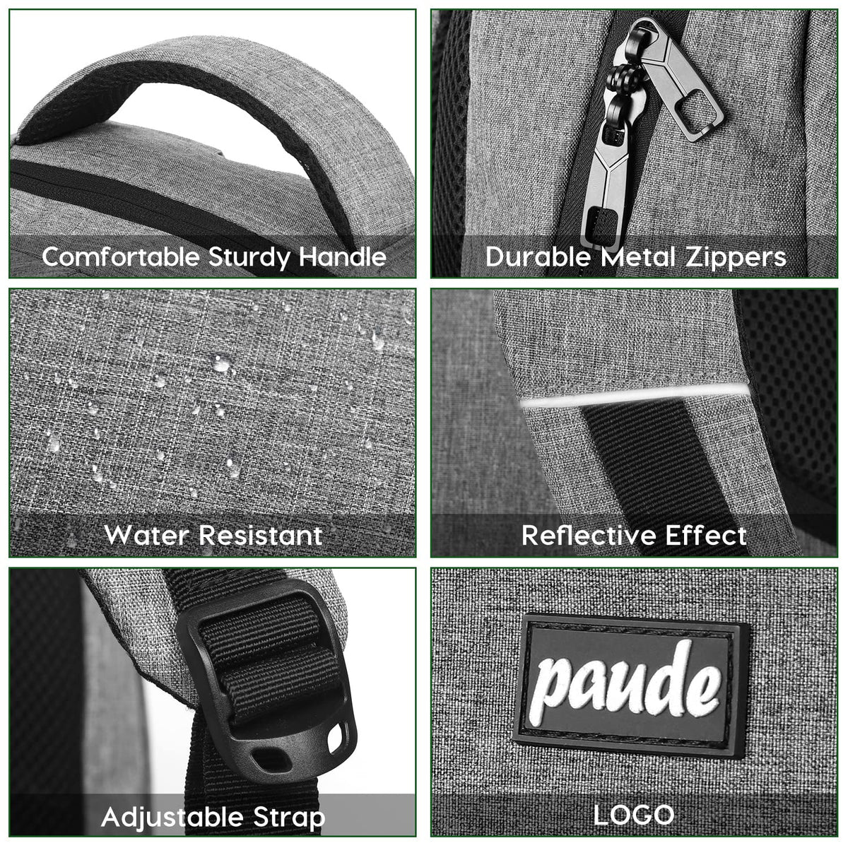 Paude Backpack School,17.3 Inch Travel Laptop Backpack,Bookbag for Teen Boys College Backpack with USB Charging Port,Waterproof