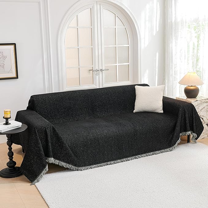 MYSKY HOME Couch Covers for Sofa, Non Slip Soft Sofa Cover, Couch Cover for