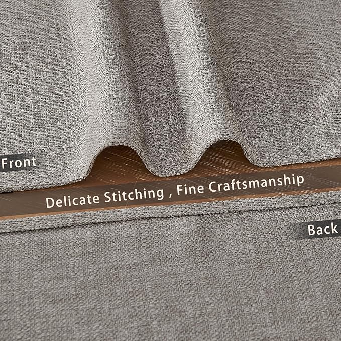 BALCONY & FALCON Placemats Set of 4 Faux Linen Cloth Place Mats Washable
