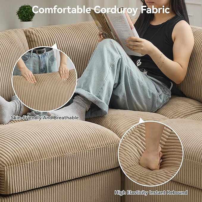 87'' U-Shaped Sectional Sofa