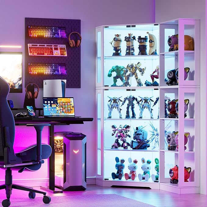 PAKASEPT Corner Display Curio Cabinet