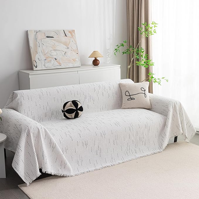 MYSKY HOME Couch Covers for 3 Cushion Couch Sofa, Sectional Couch Cover L Shape