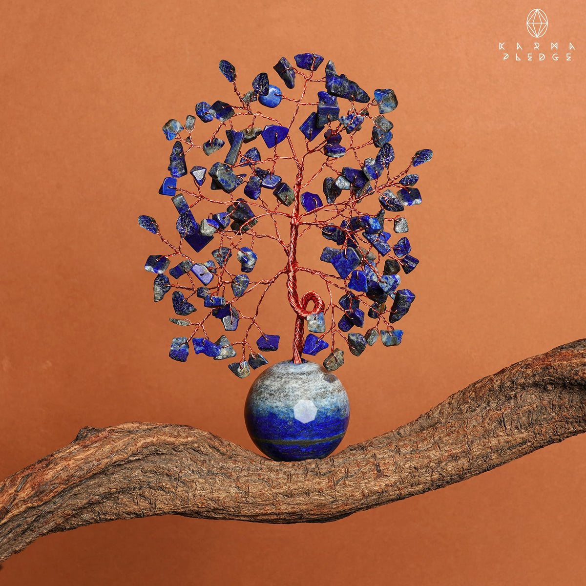 Crystal Tree of Life Home and Office Decor Gifts for Women, Lapis Lazuli Chakra Healing Stones Feng Shui Bonsai Tree for Positive Energy, Money, Good Luck, Christmas Decor, Birthday Gifts for Mom