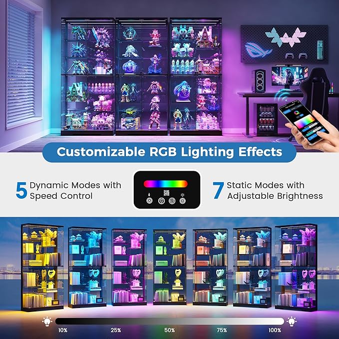 HNEBC Lighted Display Cabinet
