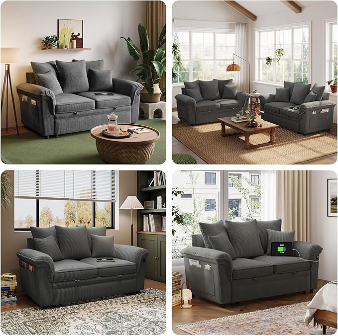 LINSY HOME Sectional Loveseat Sofa