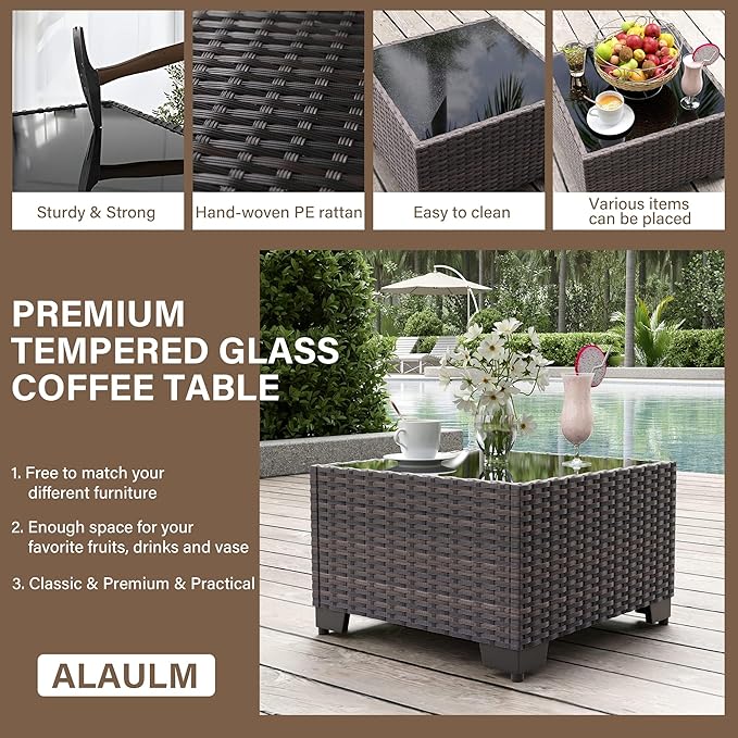 ALAULM Patio Furniture Set