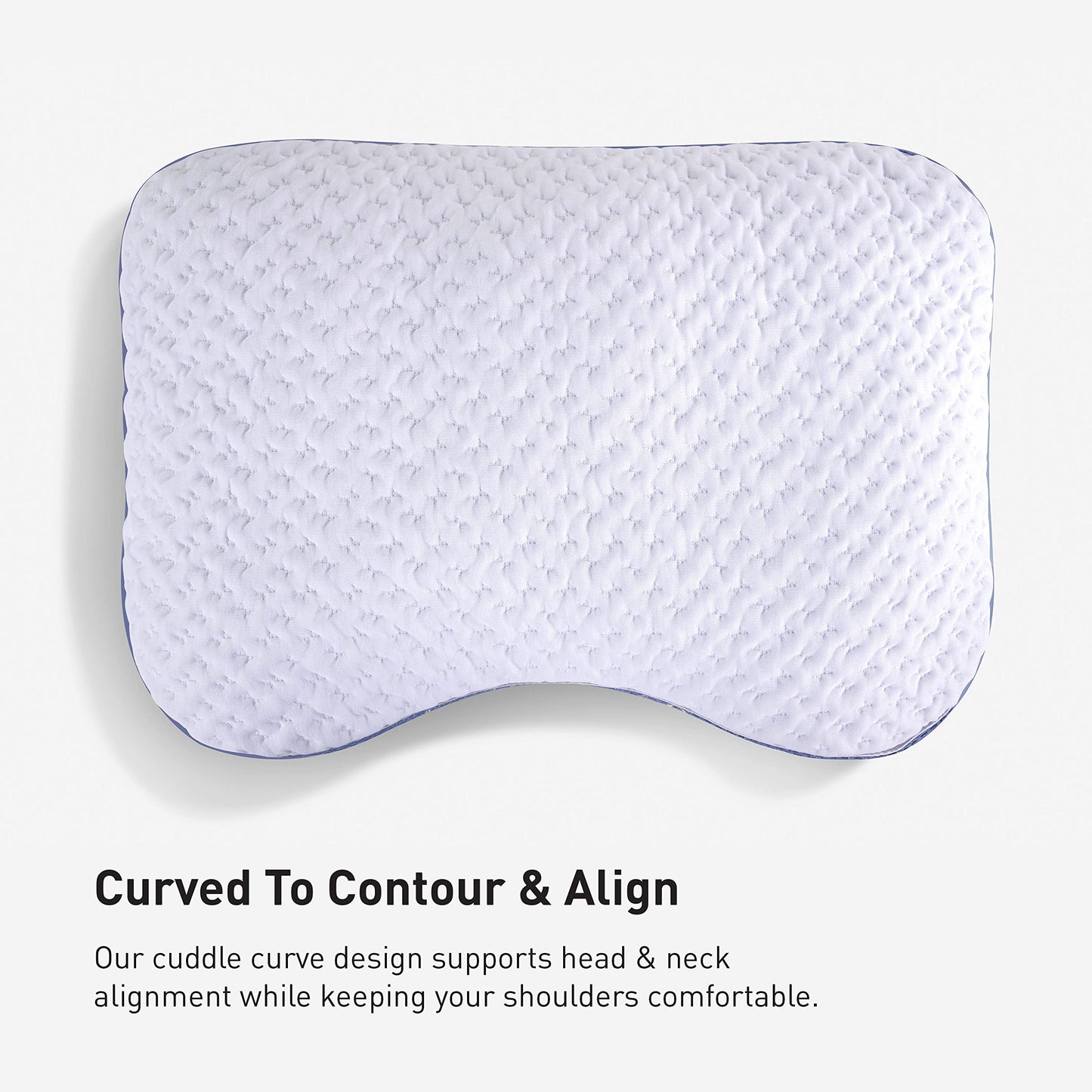 Bedgear Balance Cuddle Curve Performance Pillow - Size 1.0 - Moisture-Wicking Pillow for Side Sleepers - Medium Firmness Bed Pillow- Hypoallergenic, Washable Removable Cover - 20" W x 26" L x 5.25" H