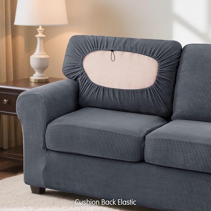 SUBRTEX 5 Piece Stretch Loveseat Slipcover, Couch Cover