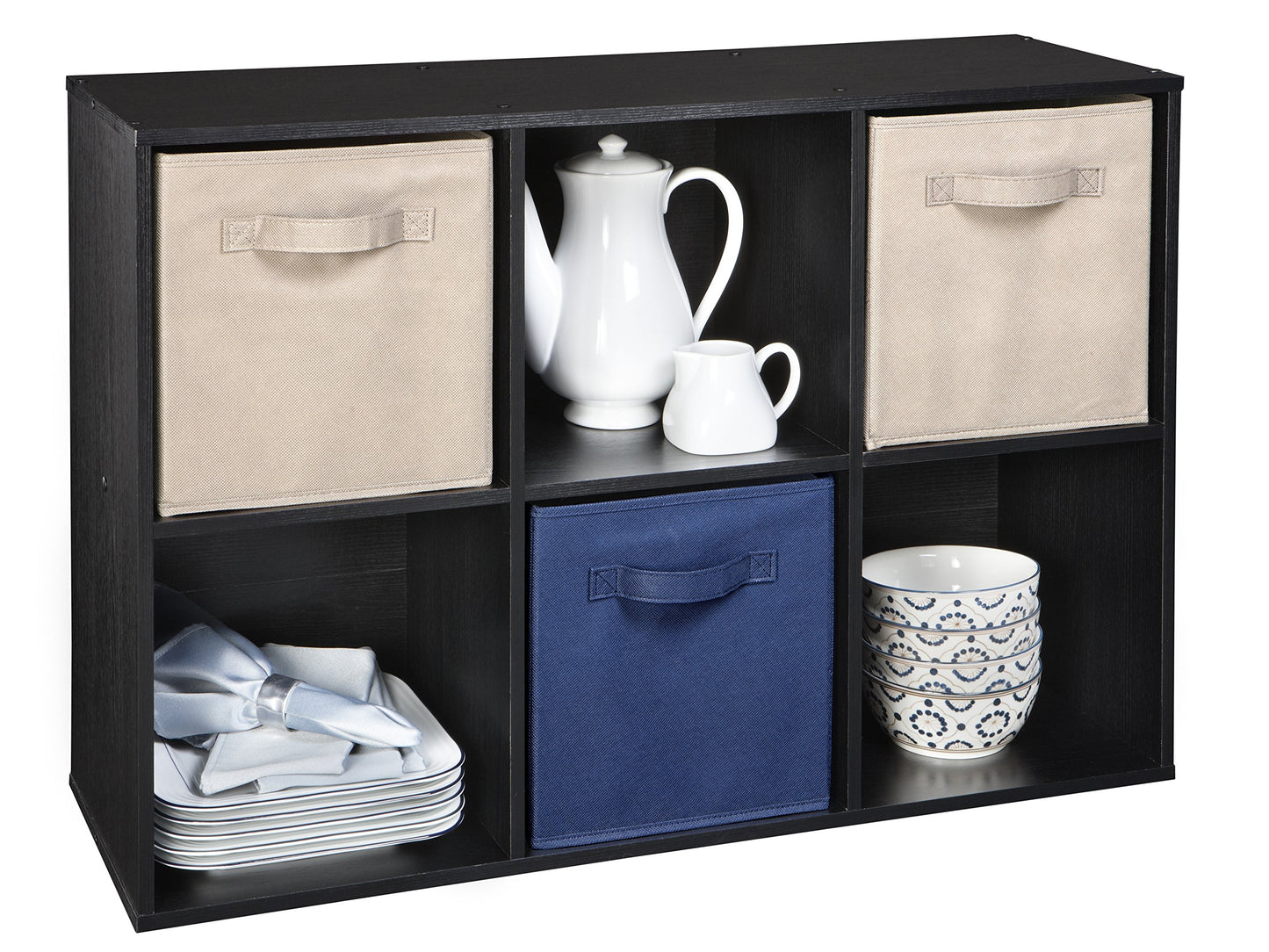 ClosetMaid 1574 Cubeicals Organizer, 6-Cube - Black