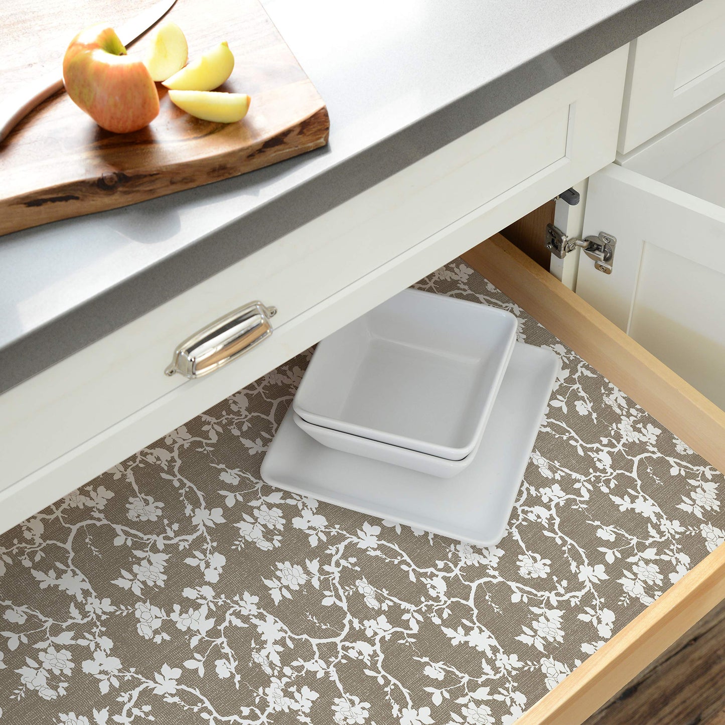 Con-Tact Brand Creative Covering Self-Adhesive Vinyl Drawer and Shelf Liner, 18'' x 9', Cocoa Blossom