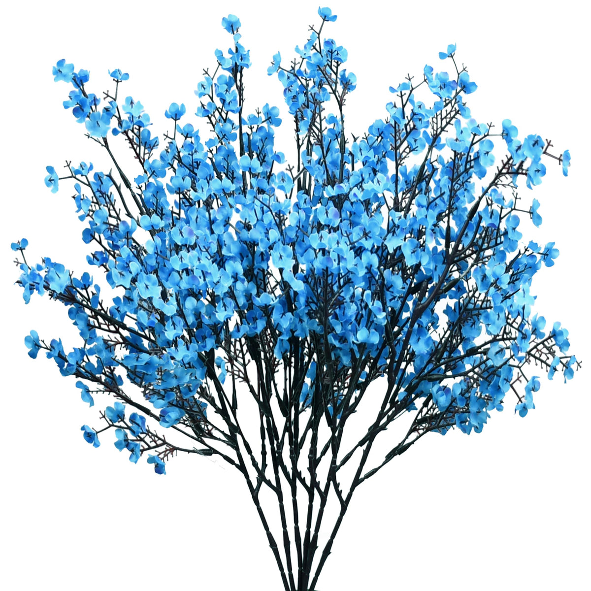 Mandy's 6 Bundles Artificial Royal Blue Baby’s Breath Flowers