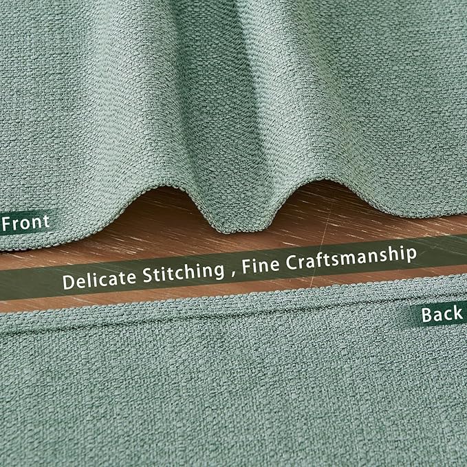 BALCONY & FALCON Placemats Set of 6 Faux Linen Cloth Place Mats Washable