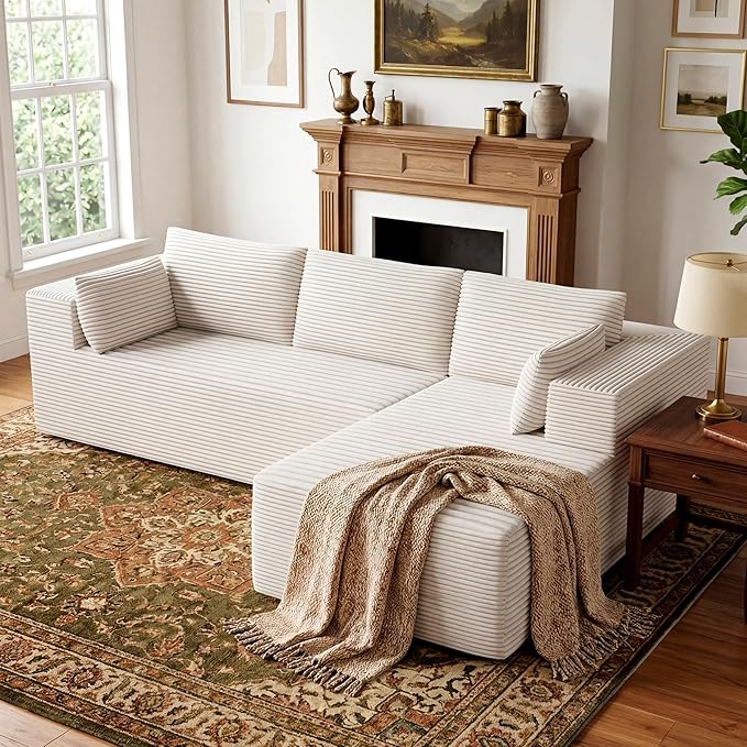 106" Cloud Sectional Boneless Couches