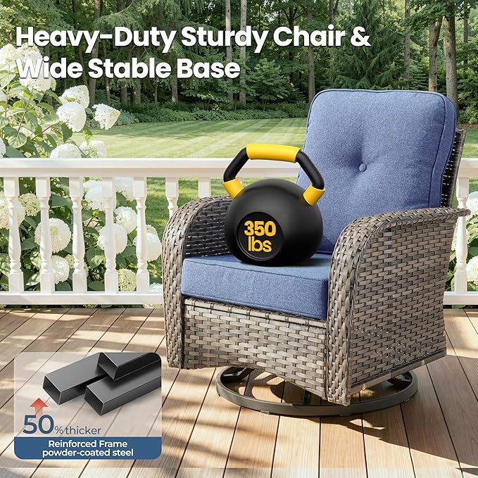 Weaxty 8 Pieces Outdoor Patio Furniture Sets