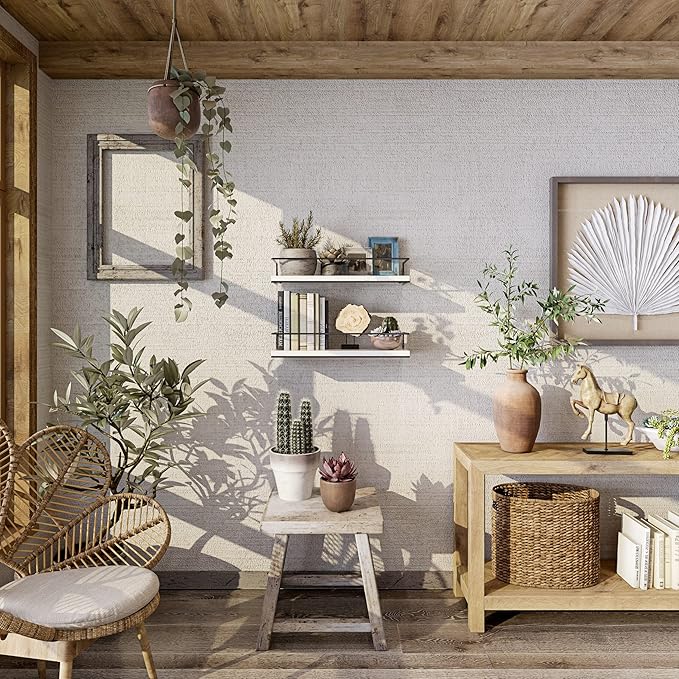 Shario White Floating Shelves