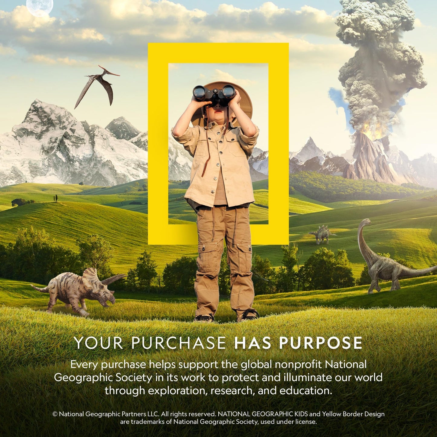 National Geographic Kids Stained Glass Kit - Glow in The Dark Dinosaur Toys, Kids Arts and Crafts Set, Window Sun Catchers, Kid Crafts Ages 4-8, Window Art Craft Kit, Suncatcher