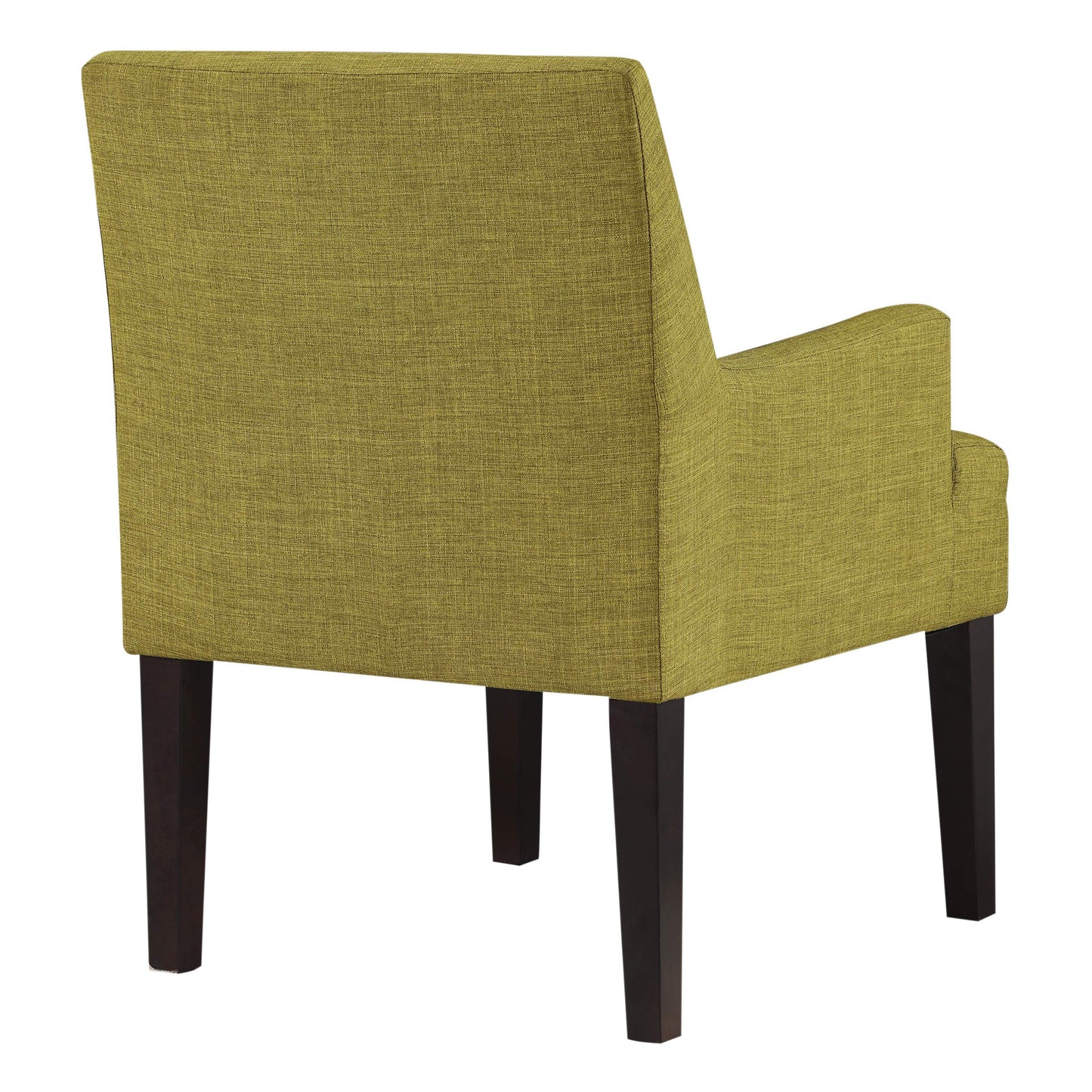 OSP Home Furnishings Main Street Upholstered Guest Chair with Espresso Finish Accents, Green Fabric