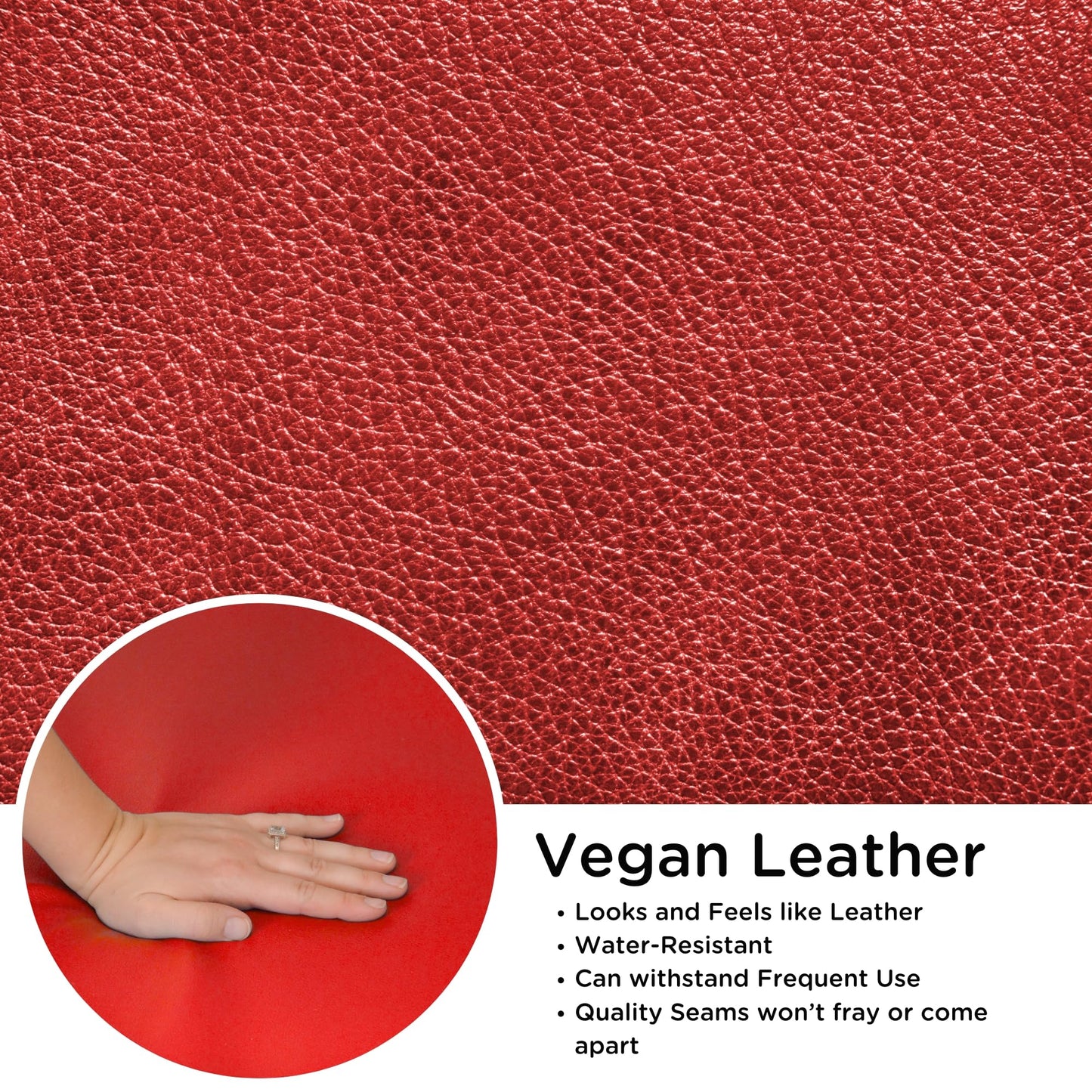 Children's Factory As We Grow Chair and Couch, Flexible Seating for Daycare or Preschool, Foam, Vegan Leather, 914 x 470 x 610 Mm, Red, 1 Count