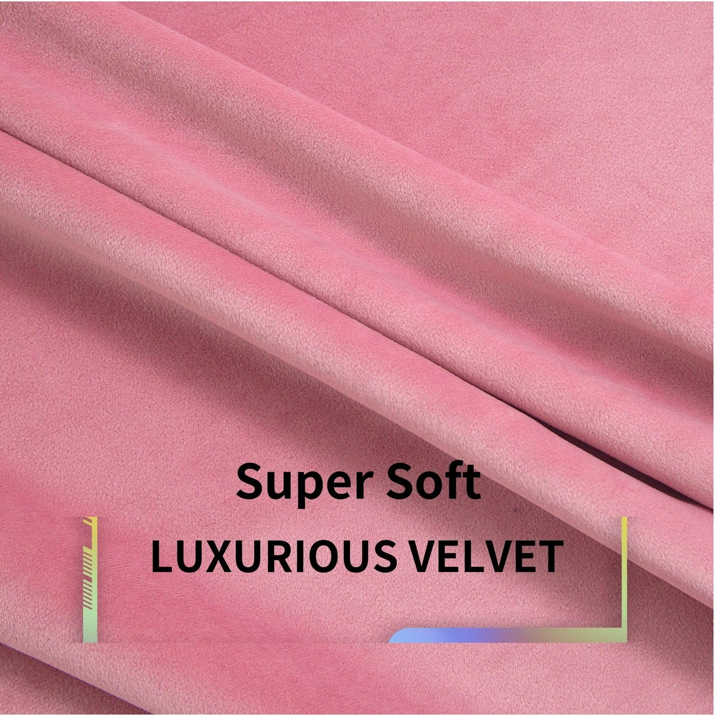 Aljctns Blush Pink Velvet Curtains 90 inches Long Luxury Room Darkening for Bedroom Living Room,Thermal Insulated Super Soft Window Drapes Rod Pocket & Back Tab, W52 x L90,Set of 2 Panels