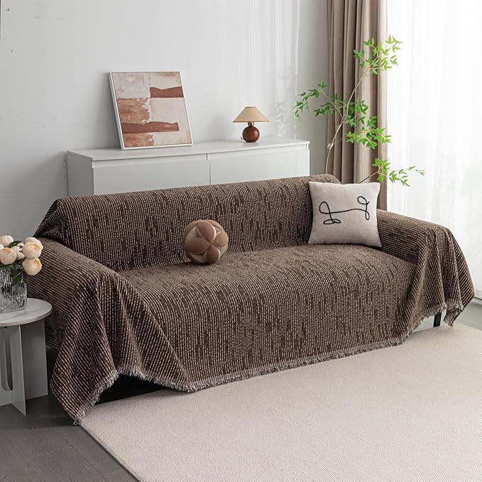 MYSKY HOME Couch Covers for 3 Cushion Couch Sofa, Sectional Couch Cover L Shape