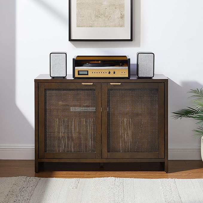 Crosley Furniture Kenji Media Console, Record Player Stand