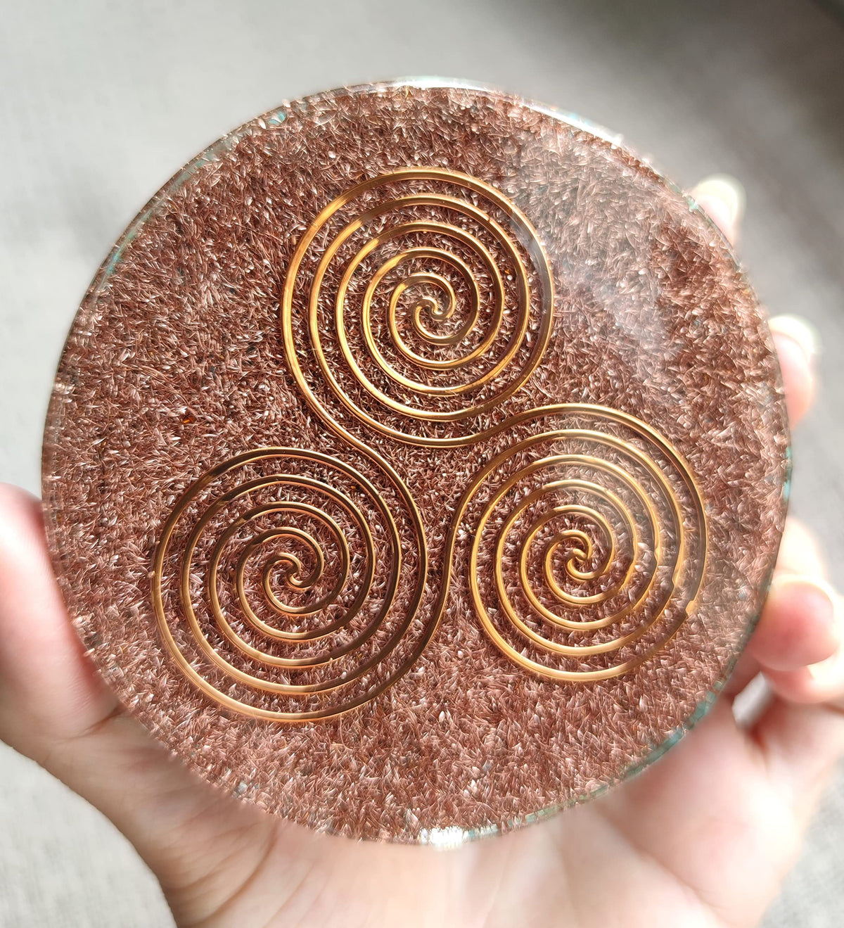 ZZYBIA LARGE 4" Amethyst Crystals Metatron's Cube Merkaba Coaster Water Charging Plate Energy Dome