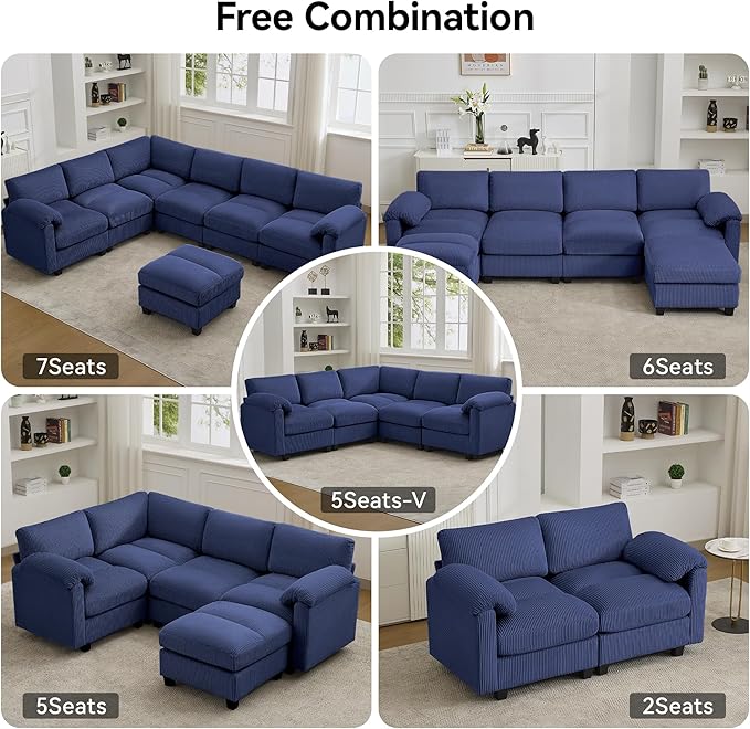 87'' U-Shaped Sectional Sofa
