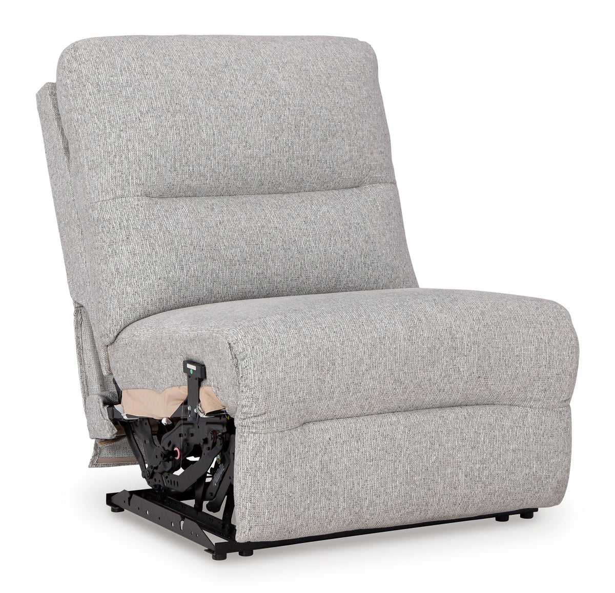 Signature Design by Ashley Acklen Place Modern U-Shaped Modular Stain-Resistant 6-Piece Power Reclining Sectional with Chaise, Adjustable Headrest, USB Charging Ports and Console, Light Gray