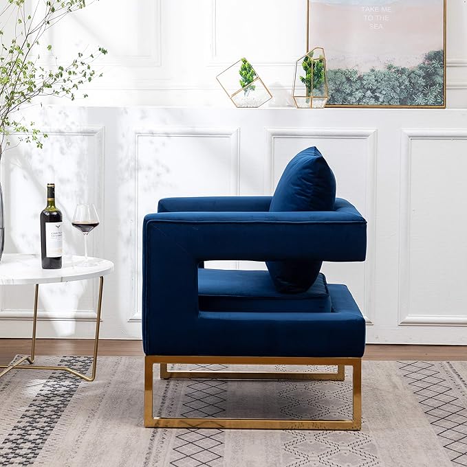 Roundhill Furniture Lenola Upholstered Accent Arm Chair