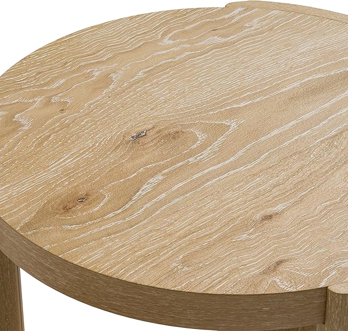 Furniture of America Carys Modern Solid Wood 20-inch Round End Table