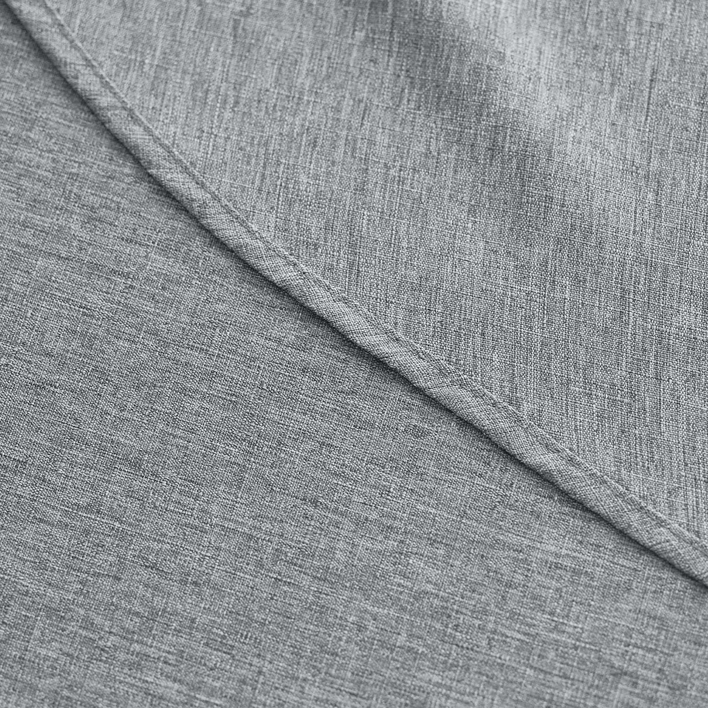 Decorelia Linen Texture Round Tablecloths 60 Inch, Decorative Waterproof Farmhouse Table Cloth Anti-Scratch Soft Cover for Holiday, Banquet,Dining& Kitchen Table (60 Inch,Round (2-4 Seats), Cool Grey)