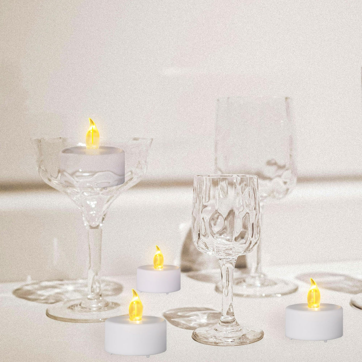 200PCS Flameless LED Tea Lights Candles, Realistic and Bright Flickering Long Lasting 200Hours Battery-Powered, Ideal Party, Wedding, Birthday,Halloween, Christmas ,Home, Table Decoration WarmYellow