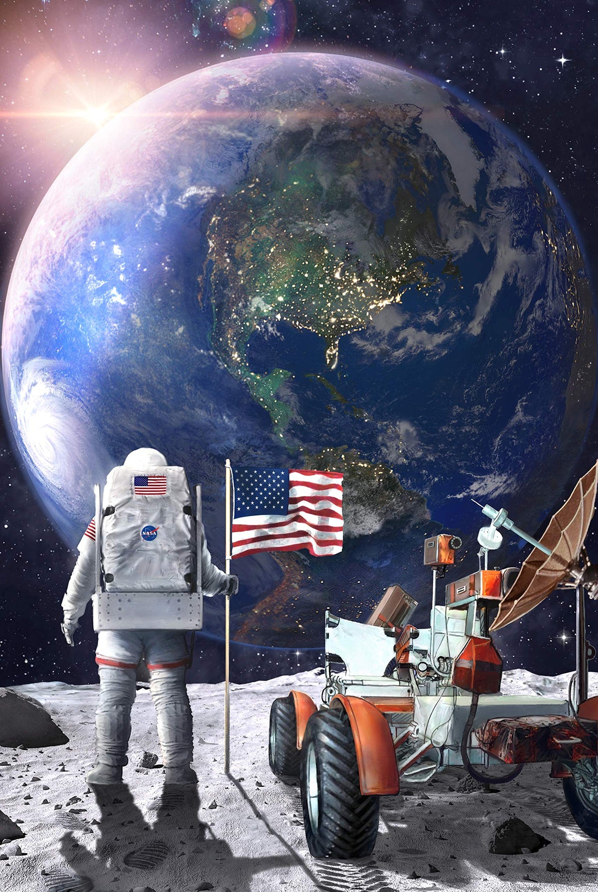 A2PLAY Space Jigsaw Puzzle for Adults 1000 Pieces, Planets in Space With Bonus Fact Poster, Challenging Astronaut Outer Space Toy, 27.5 x 19.7 in