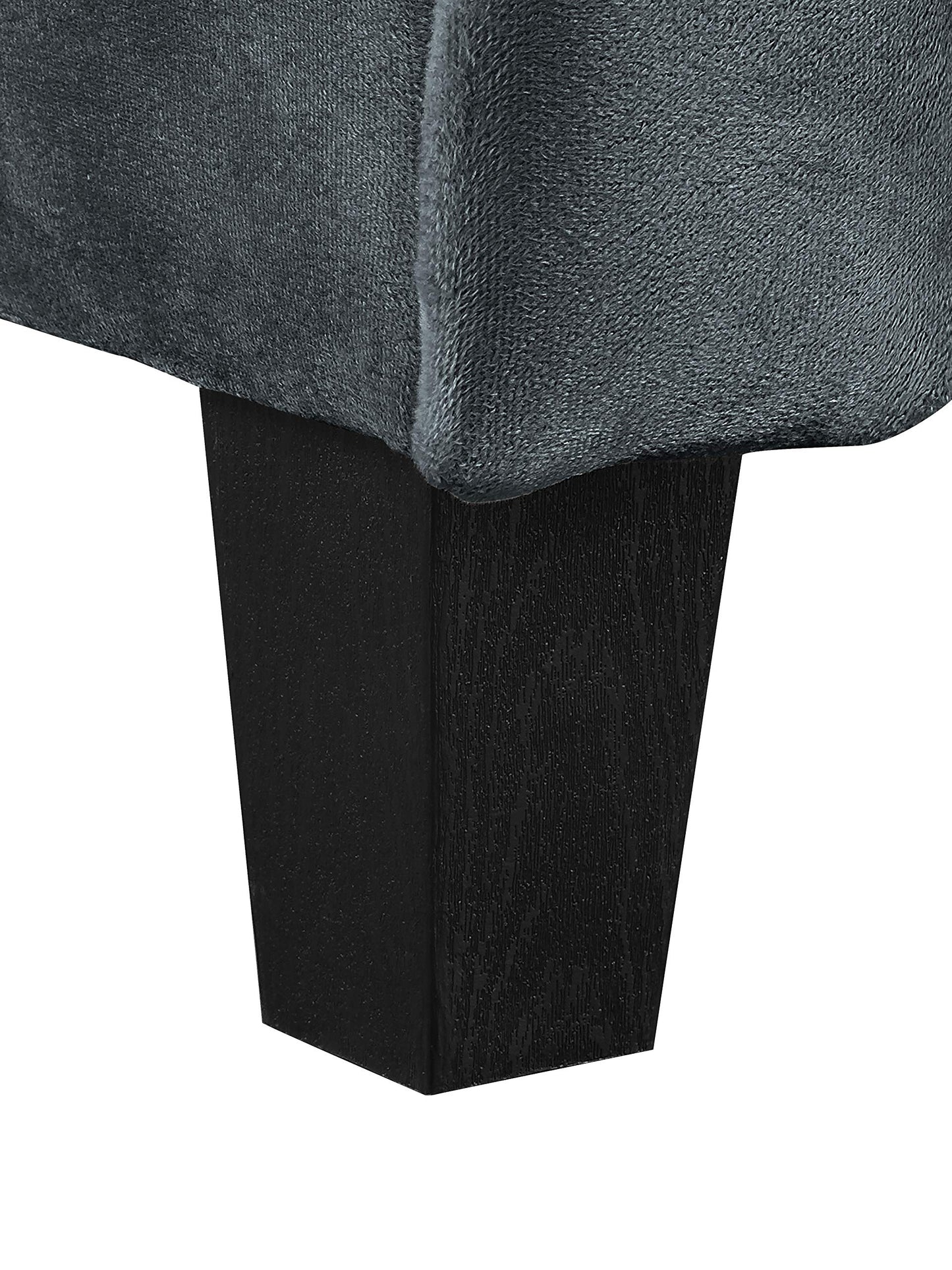 Studio Living Harrington 80.3" Sofa, Transitional Modern, Pocket Coil Comfort, Easy Assembly, Microfiber Fabric, Dark Grey