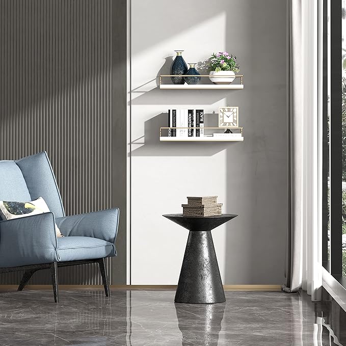 Shario White Floating Shelves
