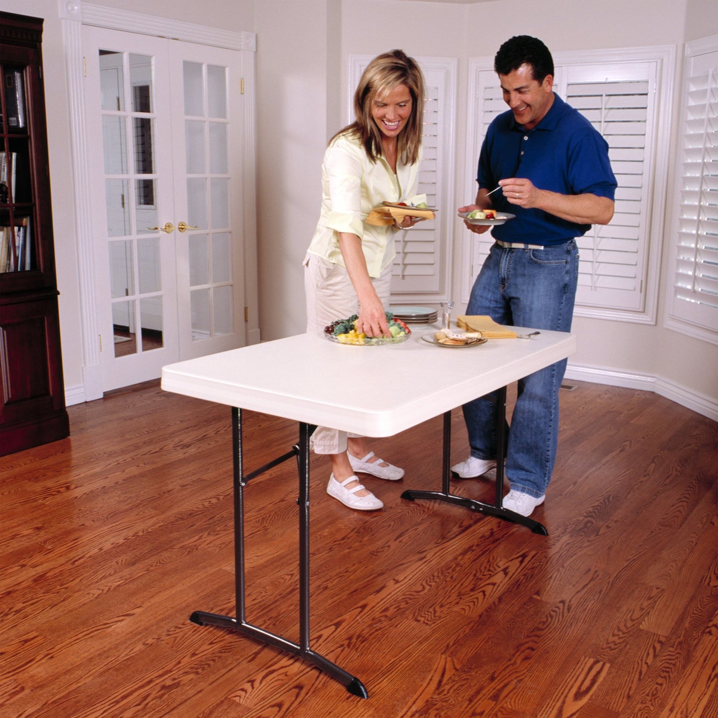 Lifetime 80568 48" x 30" Wide Folding Utility Table, 1