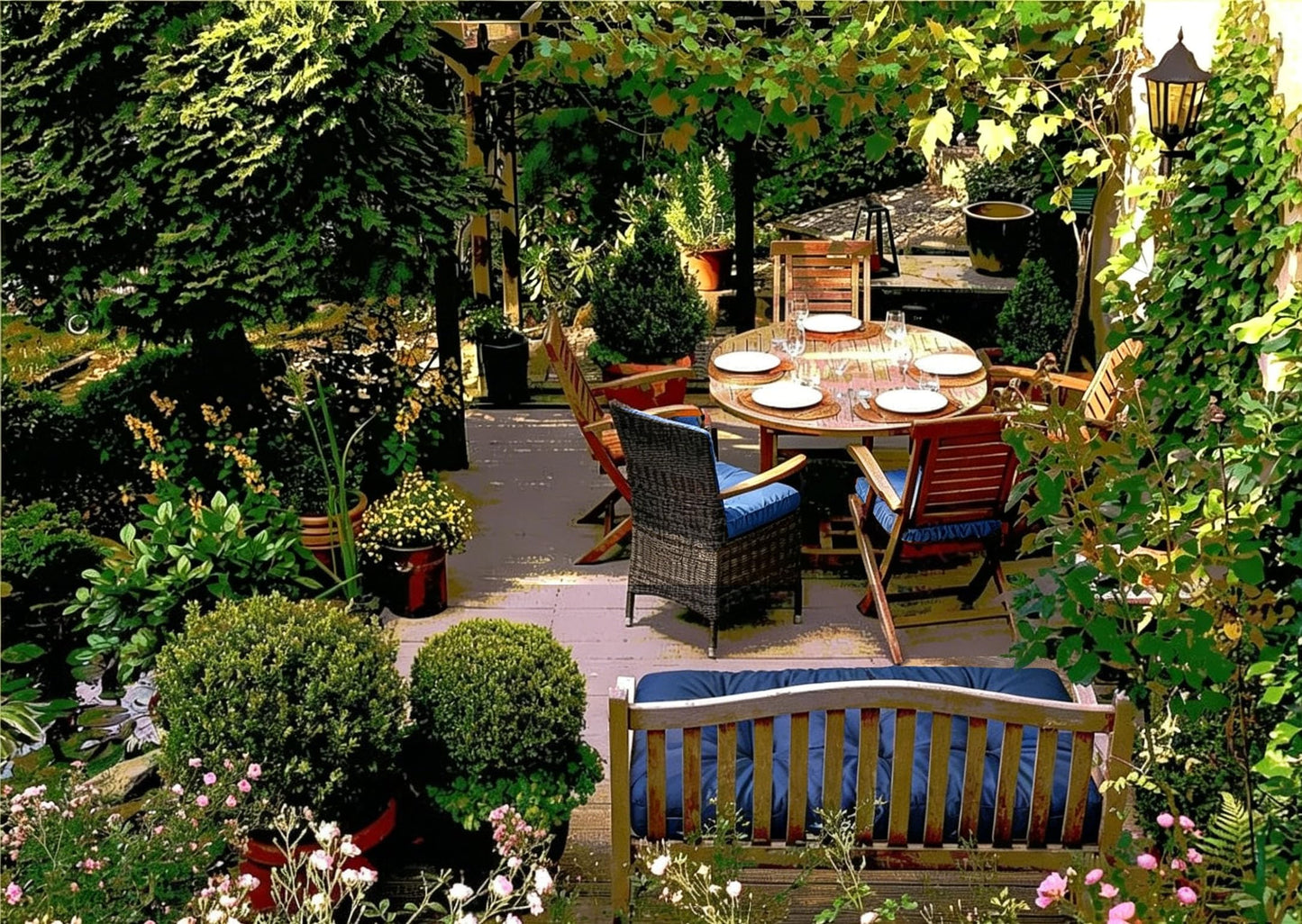 Dizaolive Wicker Chair Outdoor Loveseat Patio Cushions Homes Couch Garden Lawn