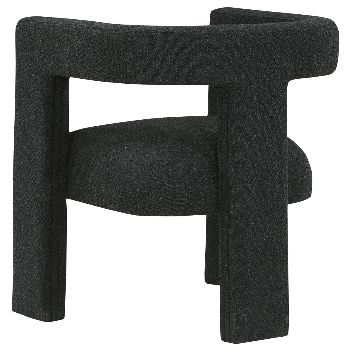 Coaster Home Furnishings Petra Boucle Upholstered Accent Side Chair Black 902882