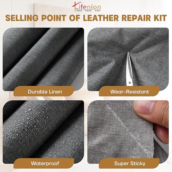 Fabric Repair Patches, Linen Self-Adhesive Fabric Repair Tape, Strong Sticky