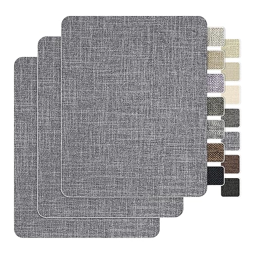 BESEZX Linen Fabric Repair Patch，3 PCS 9 * 11 Inch Self-Adhesive Couch Fabric