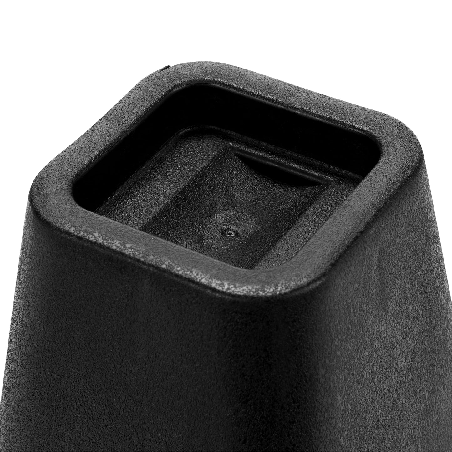 Simplify 6 Inch Bed Riser | Pack of 4 | Bed & Furniture Lifter Wheel Grooves | Under-Bed Storage | Bedroom & Dorm | Black