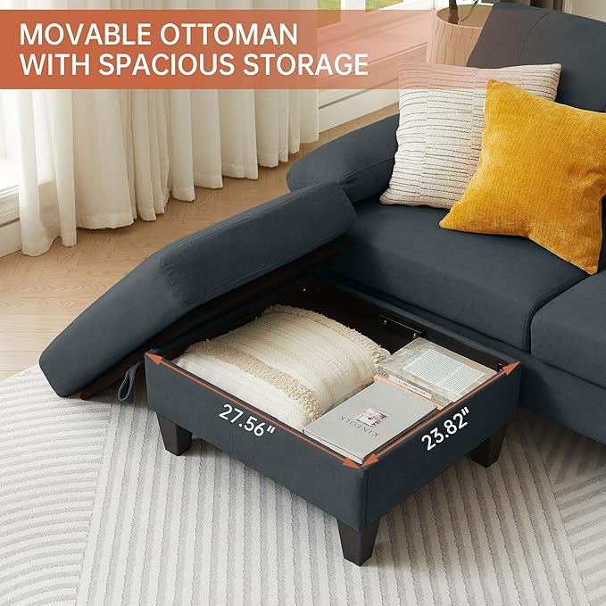 5 Seat Sectional Sofa Set for Living Room Set