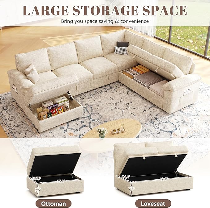 108 Inch Modular Sectional Sofa