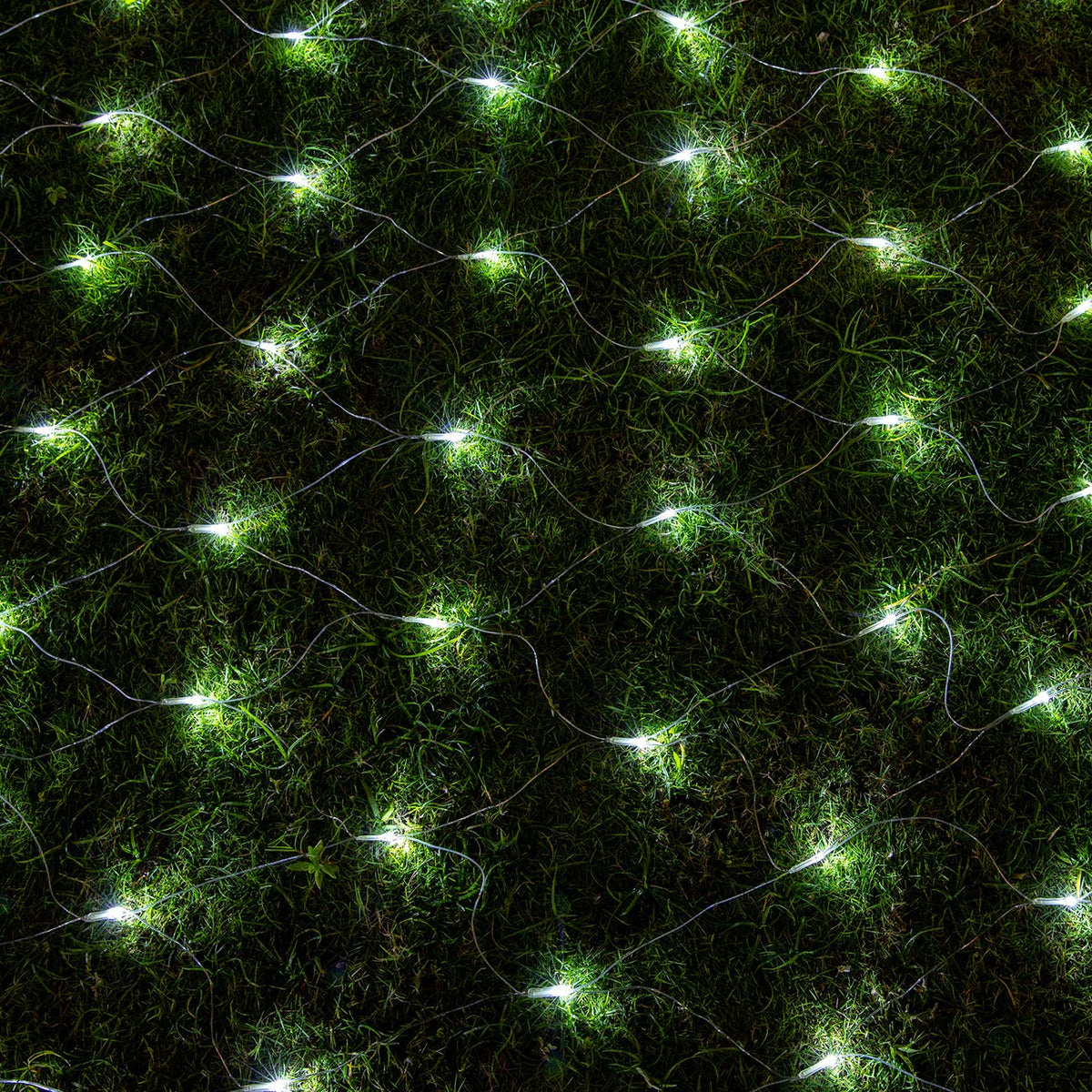 AWQ 200 LED 9.8ft x 6.6ft String Lights Net Mesh Lights Christmas Net Lights 8 Modes for Christmas Wedding Party Home Garden Lawn Bushes Indoor Outdoor Decor (9.8ft x 6.6ft, White)