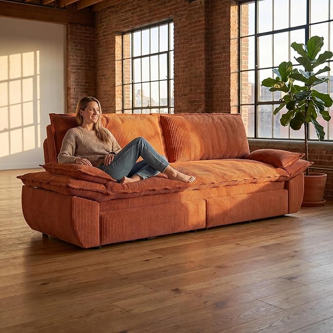 73.2" Sofa Bed Queen, 3-in-1 Pull Out Sofa Bed