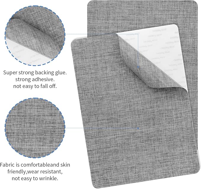 SYLVASS 8x11 Inch Fabric Repair Patches, Self-Adhesive Linen Patch