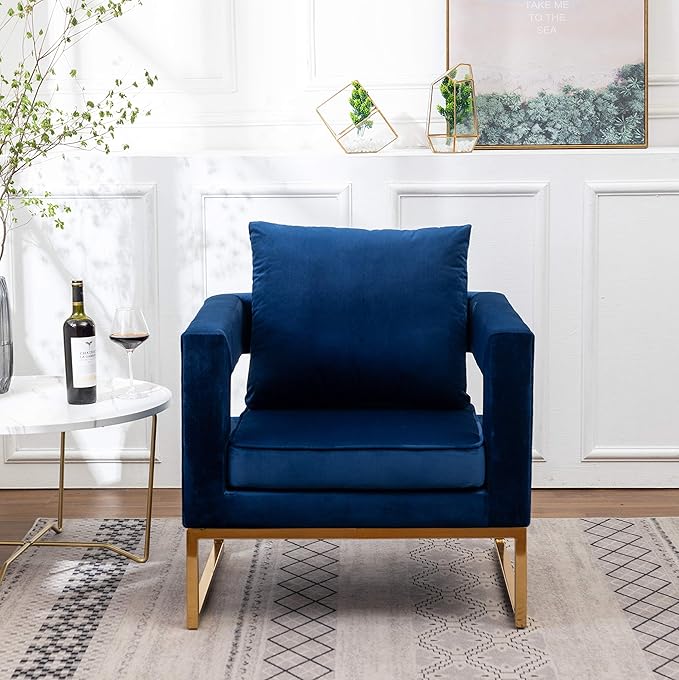 Roundhill Furniture Lenola Upholstered Accent Arm Chair