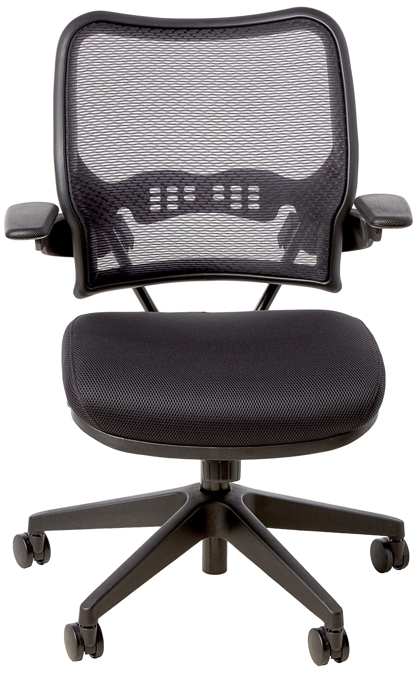 Space Seating 13 Series Deluxe Air Grid Manager's Office Chair with Built-in Lumbar Support and 2-to-1 Synchro Tilt, Black