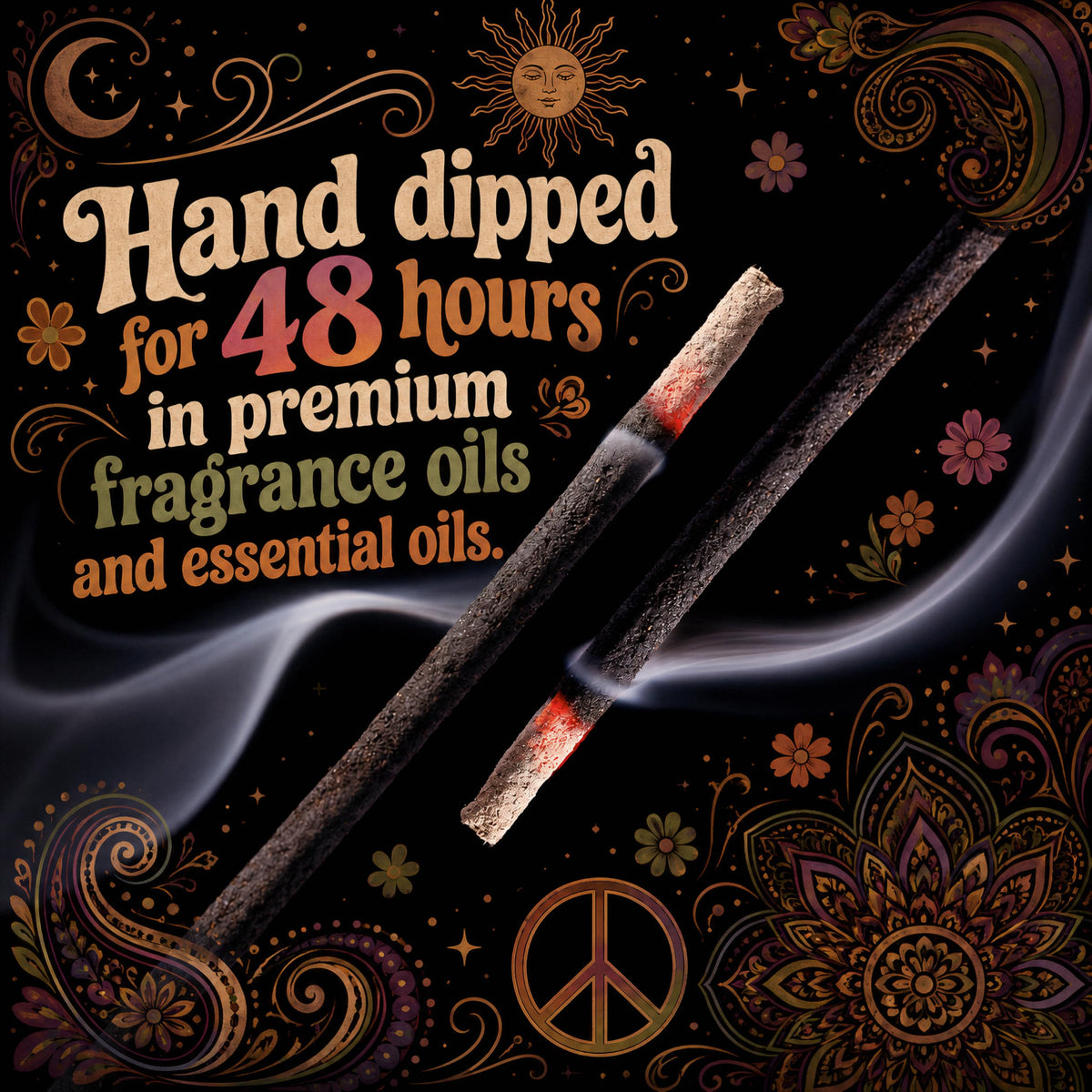 White Tea and Thyme Incense Sticks 11" - 1 Bundle 85 to 100 Sticks - Smooth and Clean Long Burn Time, 45 to 60 Minutes.